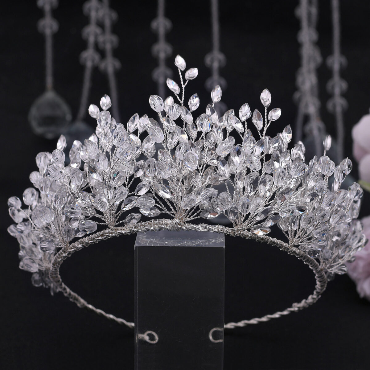 European And American Wedding Dress Big Crown Headdress - Image 5