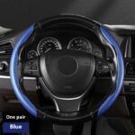 Steering Wheel Cover Sweat-absorbent Suede Carbon Fiber Pattern Protective Cover - Image 7