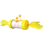 Cat Toy Funny Cat Stick Pole Tumbler Feather Fighting Ball Kitten Interactive Balance Chasing Puzzle Training Toy Pet Products - Image 3