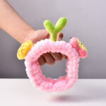 Cartoon Pineapple Bean Sprouts Grass Hair Ring Women's Raw Face Wash Makeup Headband - Image 4
