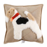 Dog Cartoon Wool Cowhide Pillow - Image 3