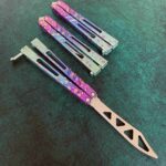 Outdoor Fancy Swinging Knife Camping Folding Knife Cold Weapon Travel Fruit Knife - Image 2