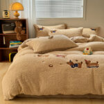 Four-piece Cashmere Winter Cartoon Extra Thick - Image 3