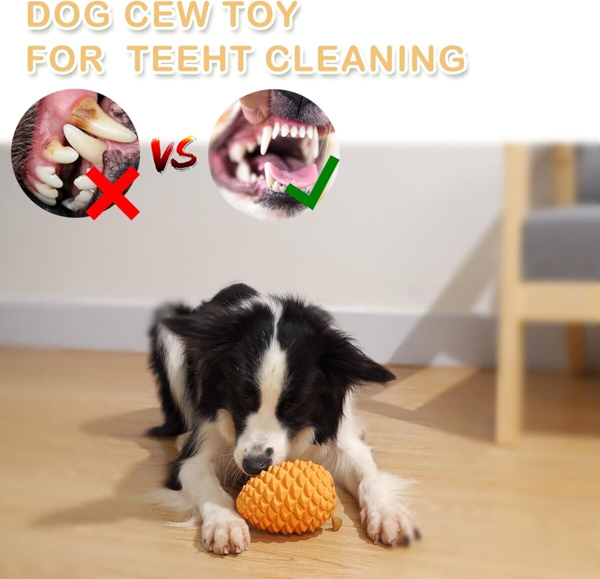 Pine Cone Tough Dog Toys For Aggressive Chewers Dog Chew Toys With Interactive Dog Treat Dispenser Indestructible Dog Toy For Medium Large Dogs  Heavy Duty Dog Presents - Image 4
