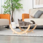 Solid Wood Cat Shaker Pet Bed Foldable Cat Nest Hammock