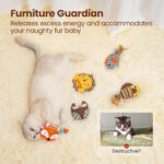 Cat Toys Jungle Animals Bite Resistant Catnip Toys, Interactive Cat Kicker Toys For Indoor Cats, Promotes Kitten Exercise - Image 6