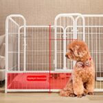 Modern Simple Wrought Iron Pet Fence Dog Cage Small And Medium Size Dog Teddy Corgi Isolation Door Indoor Guardrail Fence Kennel - Image 6