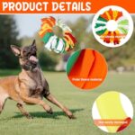 Interactive Sniffle Dog Toy For Throwing, Snuffle Pet Flying Disk For Dogs, Dog Flying Toy, Dog Sniffing Collar Toy Soft Polar Fleece Relieve Boredom Sniff Ball Enrichment Toy For Pet - Image 6