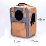 Outdoor Portable Summer Breathable Large-capacity Canvas Backpack Space Capsule - Image 2