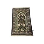 Portable Thin Middle East Ethnic Style Flower Gold Thread Worship Carpet - Image 5