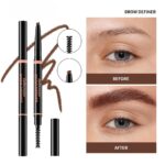 Waterproof And Sweat-proof Distinct Look Three-dimensional Line Carving Triangle Eyebrow Pencil - Image 3