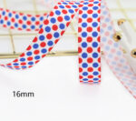 Stars And Stripes Ribbon Dovetail Bowknot Hair Ring Double Stitching Dovetail Ribbon - Image 4