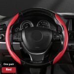Steering Wheel Cover Sweat-absorbent Suede Carbon Fiber Pattern Protective Cover - Image 5