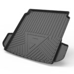 Black Carbon Fiber Pattern Car TPE Trunk Pad - Image 3
