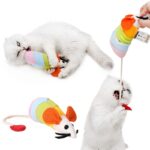 Rainbow Mouse Pet Tease Cat Plush Bite Resistant Toy - Image 2