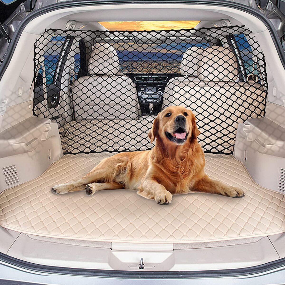 Dog Protective Net Car Isolation Fence Pet Obstacle Filter Trunk Isolation Blocking Net Hatchback - Image 1