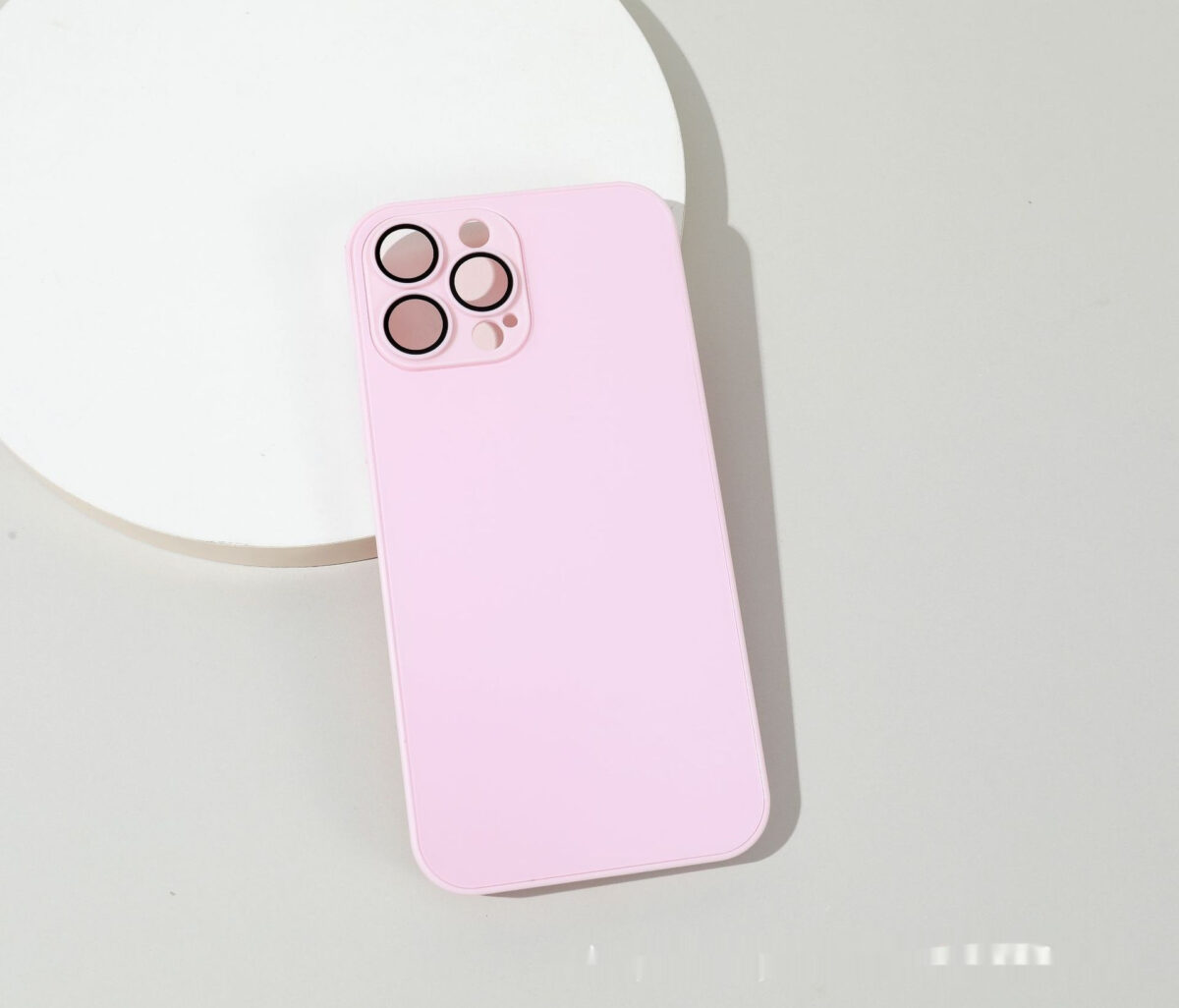 Frosted Glass Primary Color Comes With Lens Protector Phone Case - Image 9