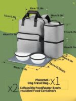 Pet Large Capacity Outdoor Bag Out Tableware Set - Image 5
