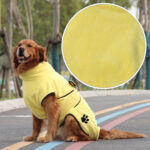 Soft And Absorbent Pet Embroidered Bathrobe Coral Fleece Pajamas - Image 5