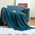 Office Sofa Nap Knitting Blanket - Image 4
