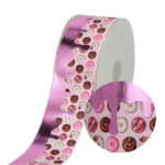 75mm Bronzing Rib Ribbon Hair Accessories Diy Material Packaging Baking Dessert Gift Box Packing Ribbon - Image 5