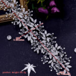 Floral Rhinestone Cutout Hair Accessory - Image 3