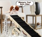 Wooden Adjustable Pet Dog Ladder Foldable Portable Non-slip Ramp - Image 5