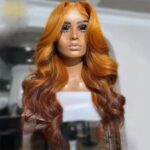 Golden Brown Gradient Real Hair Lace Headgear - Image 5