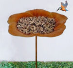 Ground Metal Flower With Sheep Hook Bird Feeder - Image 7