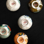 Kutani-yaki Five-grass Flower Ceramic Tea Cup Handmade Retro Set - Image 7