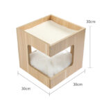 Solid Wood Double Layer No Trace Stickers Sisal Cat Nest - Image 7