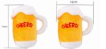New Pet Supplies Sounding Plush Toy Creative Cartoon Simulation Beer Bottle Beer Mug Toy Dog Toy - Image 6
