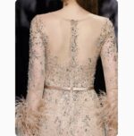 Heavy Industry Nailed Beaded Diamond-encrusted Evening Dress Hostess Long Style - Image 5