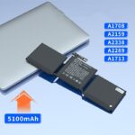Macbook Air Pro Battery Suitable For Laptop A1466 A1502 A1398 Computer Battery Replacement - Image 5