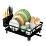 Kitchen Single Two-tier Bowl And Dish Storage Rack Draining Rack - Image 2