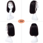 134 Front Lace Bobo Bobhaircut Natural Color Full Human Hair - Image 2