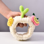 Cartoon Pineapple Bean Sprouts Grass Hair Ring Women's Raw Face Wash Makeup Headband - Image 5
