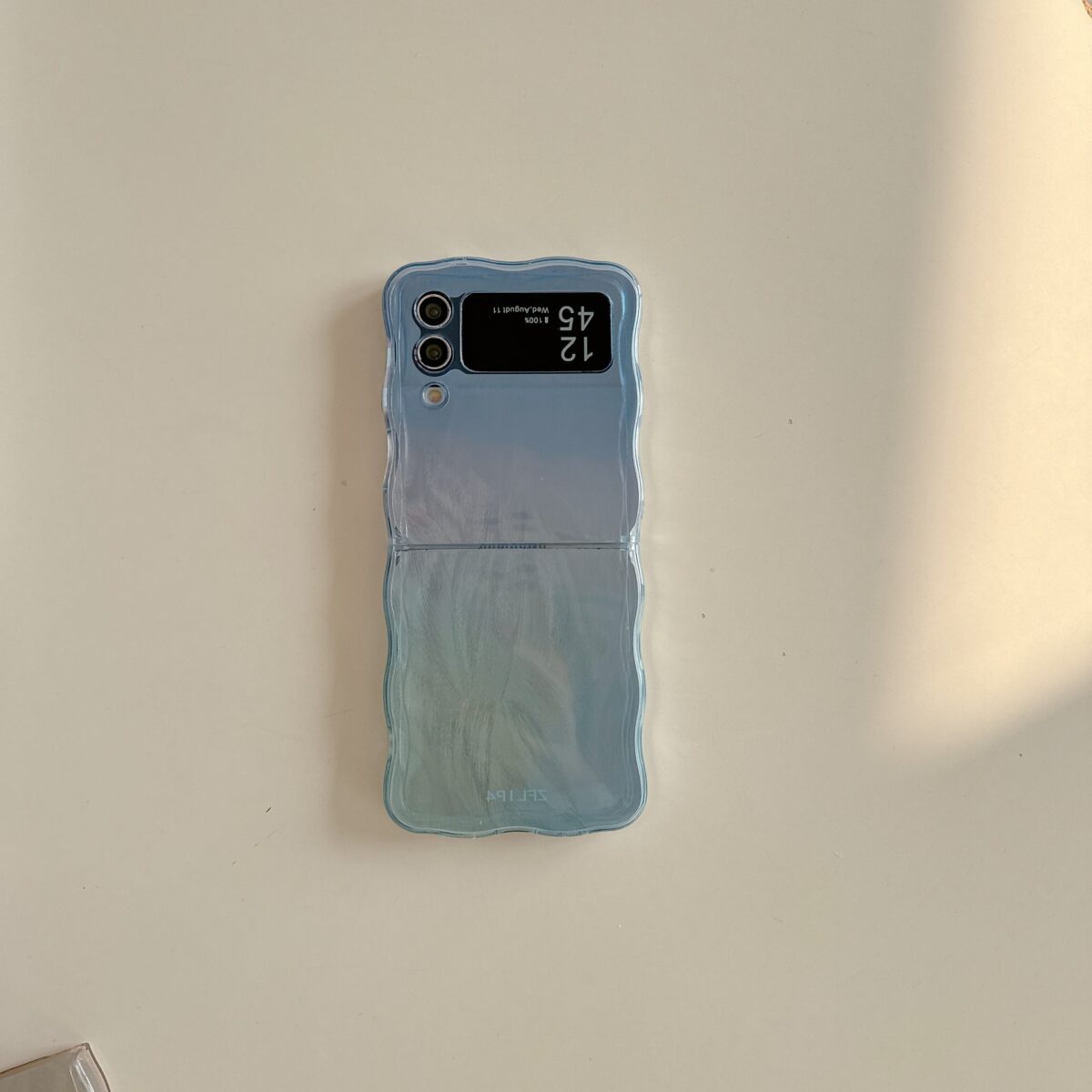 Feather Yarn Gradient Multicolor Zflip6 Folding Phone Case - Image 8