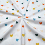 Color Geometric Heart-shaped Lines Polka Dot Cotton Twill Bedding Home Clothes Fabric - Image 2