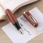 Solid Wood Ink Pen Fine Tip Cute Chubby Short Pen - Image 7