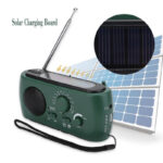 AM FM Solar LED Flashlight Hand Crank Rechargeable Radio - Image 2