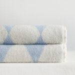 Parent-child Large Rhombus Striped Long-staple Cotton Yarn-dyed Household Towels Bath - Image 7