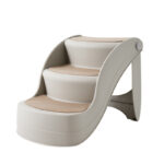 Foldable Thickened Ladder Small Dogs And Cats Non-slip Stairs Home Bed Sofa Step - Image 4