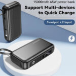 15000mAh Large Capacity Digital Display Mobile Power Supply - Image 3