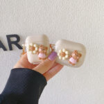 Three-generation Three-dimensional Flower Bear Niche Creative Silicone Case - Image 3
