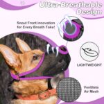 Pet Dog Muzzle Mask To Prevent It From Eating Randomly, Barking, And Biting. It's A Special Muzzle That Is Breathable And Has A Mesh Design - Image 6