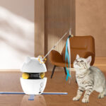 Interactive Cat Toys For Indoor Cats Automatic Kitten Toys Electronic Pet Cat Toys Funny Stick Kitten Self -hi Elastic Rope - Image 4
