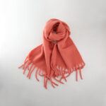 All-match Soft Glutinous Solid Color Cashmere-like Tassel Scarf For Women - Image 9