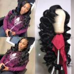 Black Lady Full Headgear With Long Curly Hair - Image 2