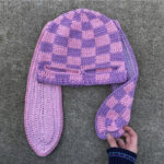 Handmade Knitted Pullover Rabbit Ear Hat Funny One-eye Exposed Mask Horn Hat Thermal And Windproof - Image 10